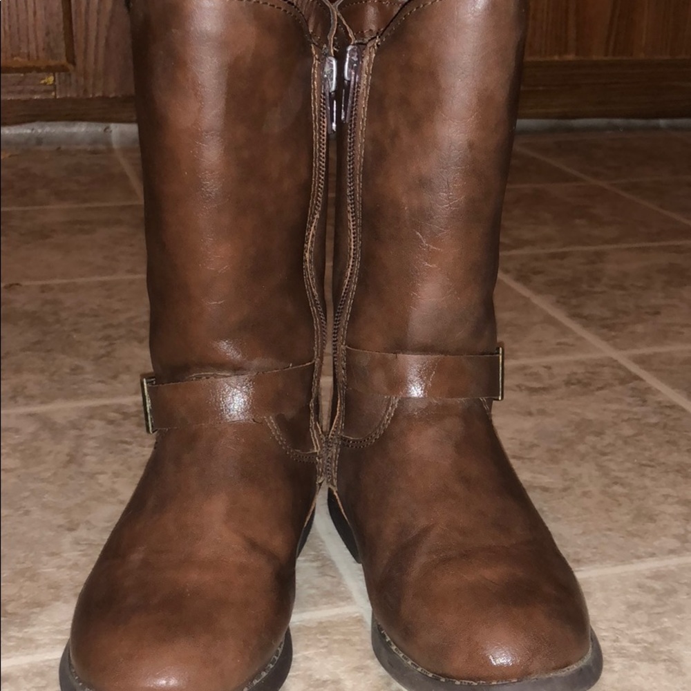 Tall brown boots